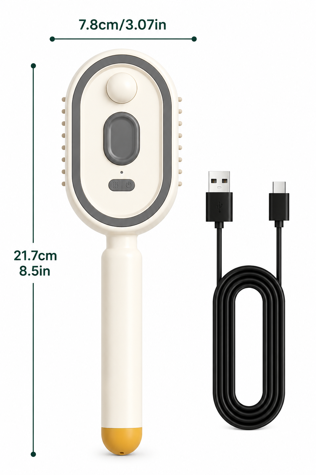 Steam Brush | Rechargeable Detangling Tool with Oil
