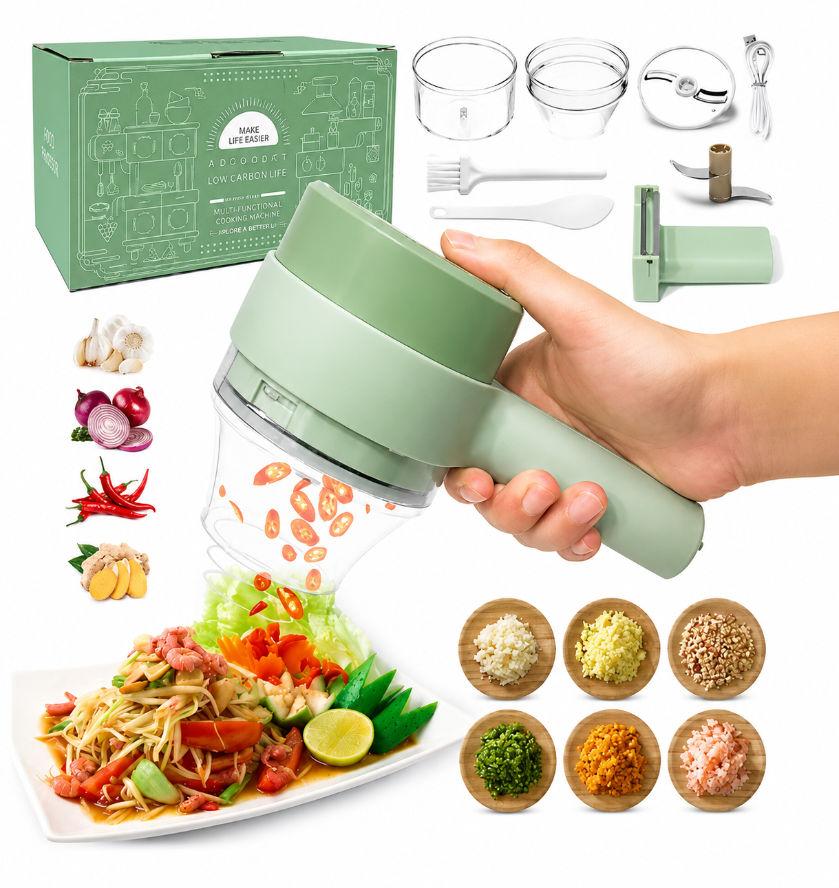 Food Chopper Handheld