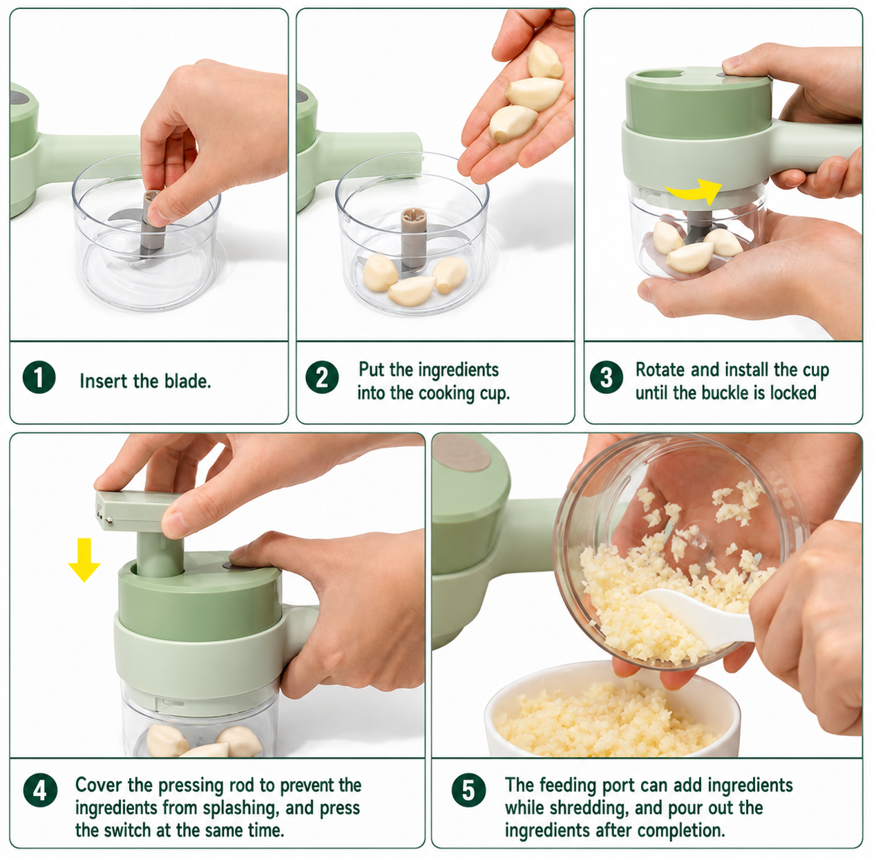 Food Chopper Handheld