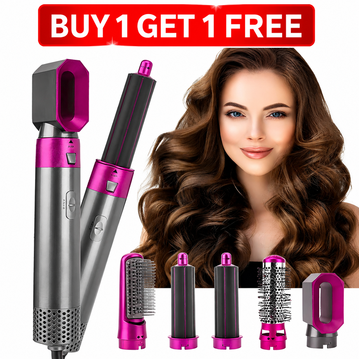 5 In 1 Hot Hair Dryer Brush in Multifunctional
