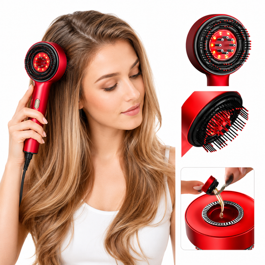 Scalp Massage Brush with Oil Applicator