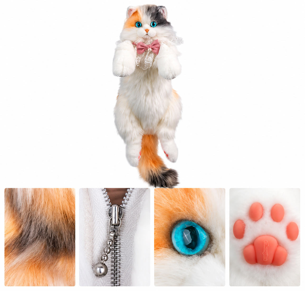 Fluffy Cat Plush Backpack