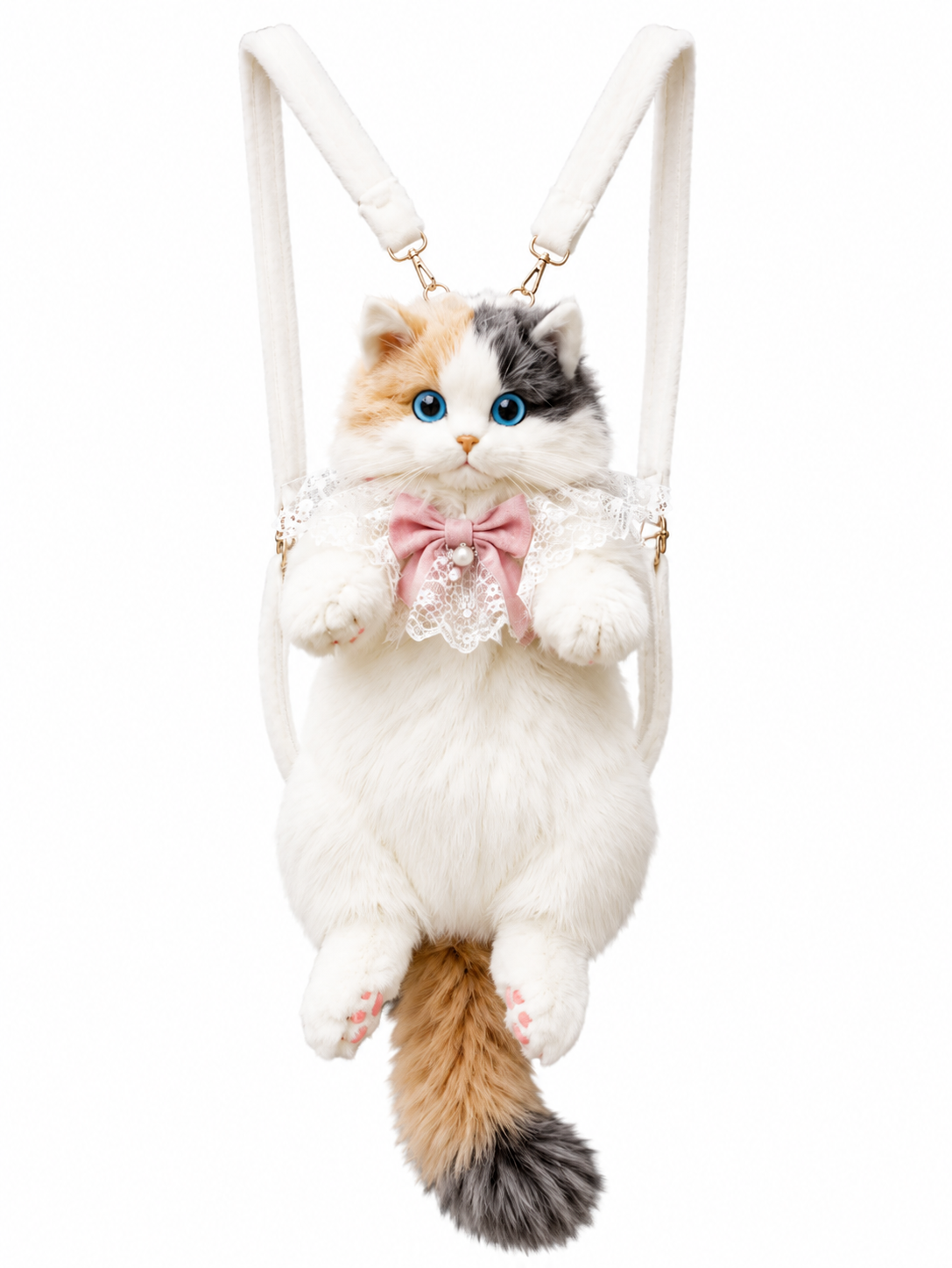 Fluffy Cat Plush Backpack