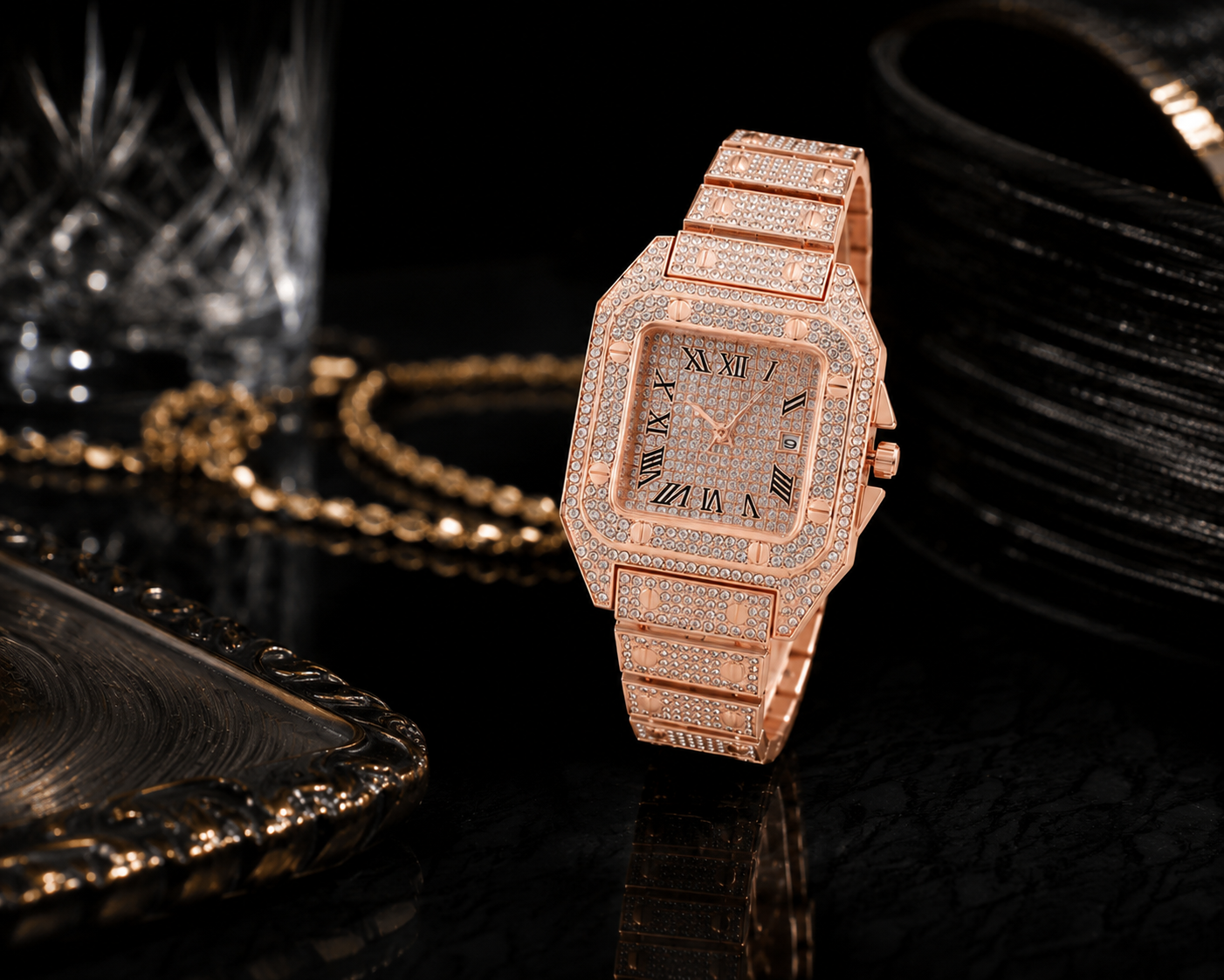 Luxury Rose Gold Diamond Women’s Watch